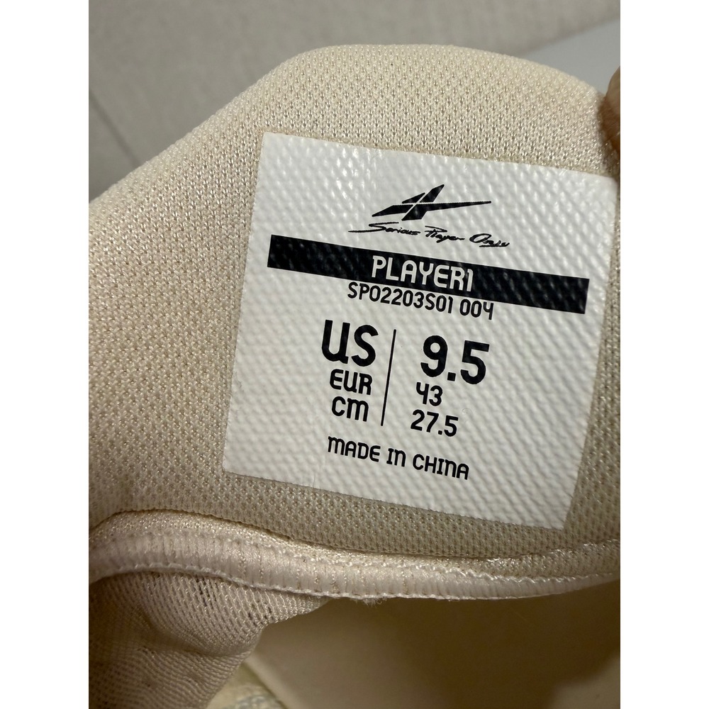 Serious Player Only Player 1 Basketball Shoes Cream White SP02203S01 Mens 9.5 - Picture 6 of 14
